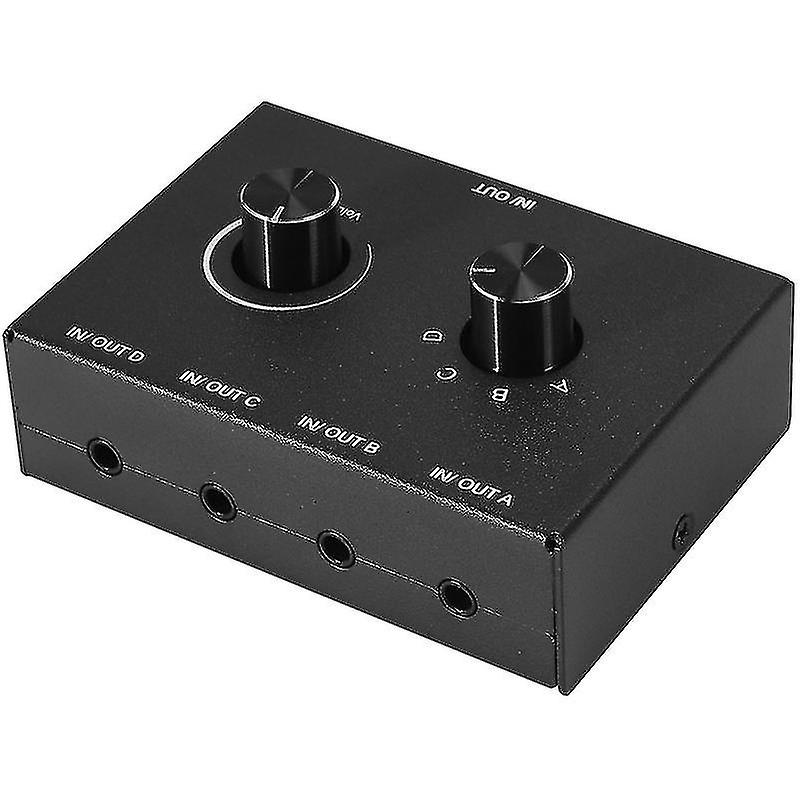 4 Port o Switch, 3.5mm o Switcher, Stereo Aux o Selector, 4 Input 1output/1input 4 Outp