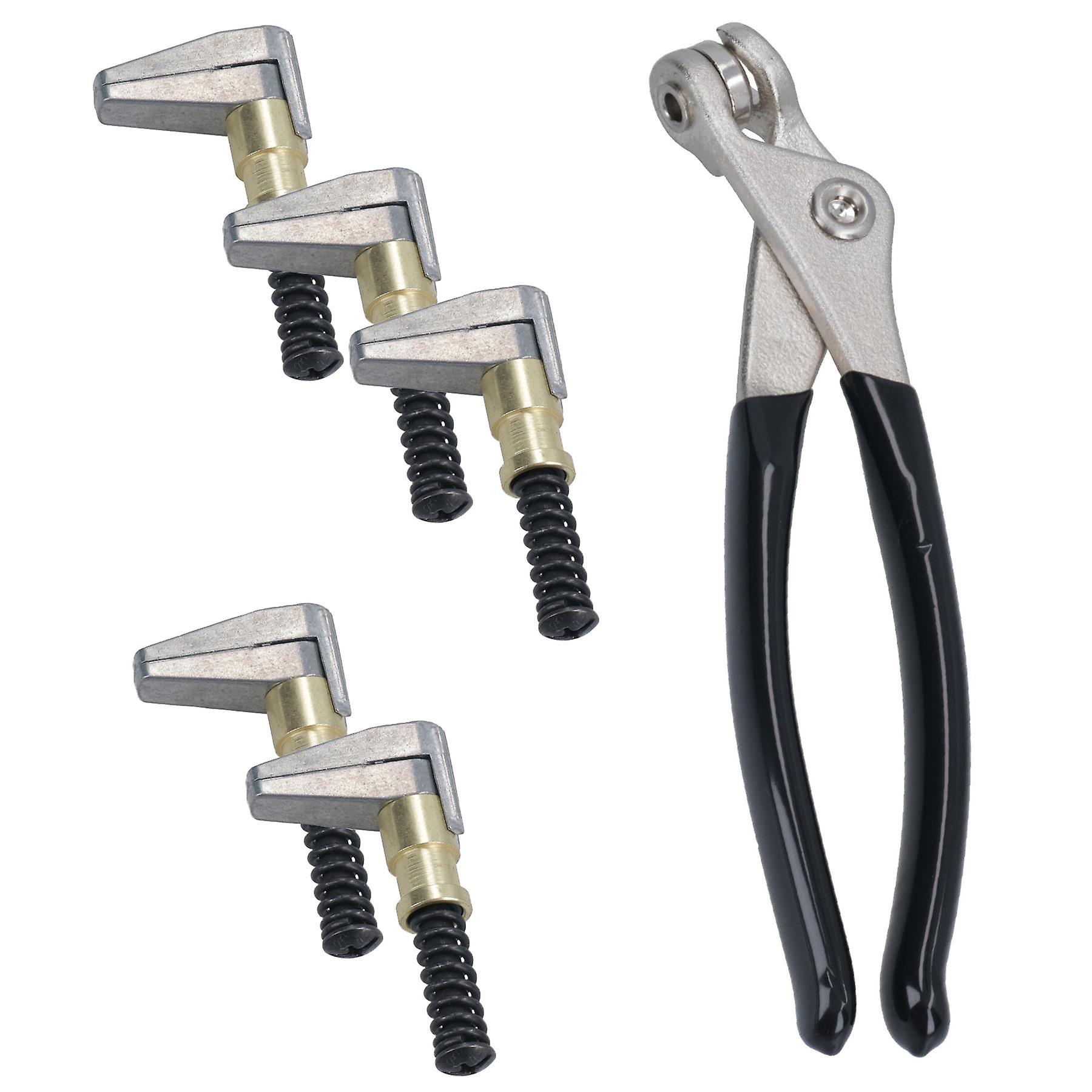5 x Cleco Side Edge End Clamps Fasteners Grips 19mm Open 25mm Depth + Pliers