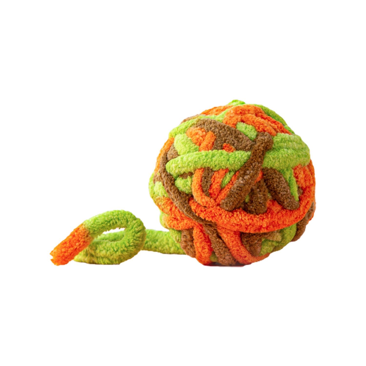Cats Ball Toy Bite-resistant Scratch-Proof Non-shedding Anti-break Relieve Boredom Built-in Bell Fle