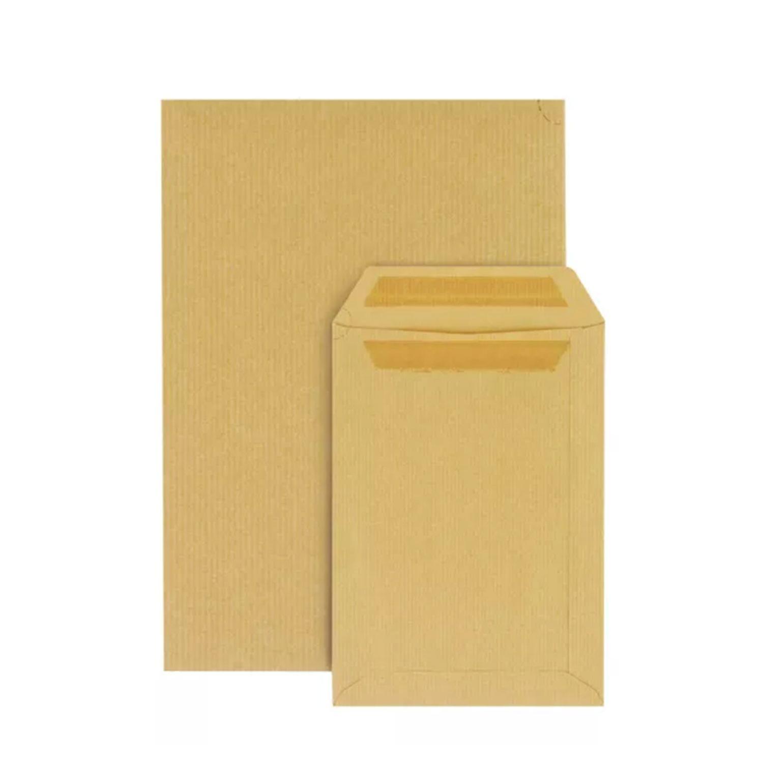 75 kraft paper pockets - 17.6 x 25 cm