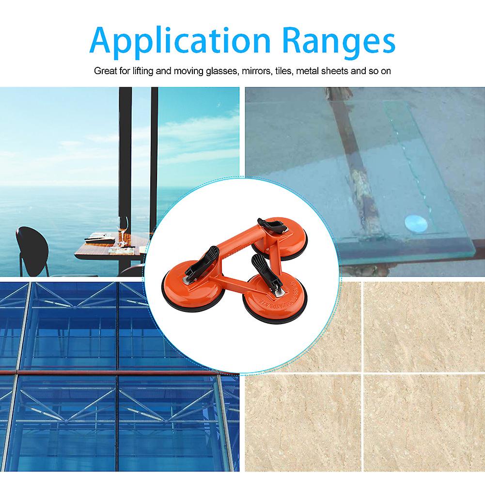 Aluminum Alloy Vacuum Suction Cup Glass Lifter Puller #3 Durable