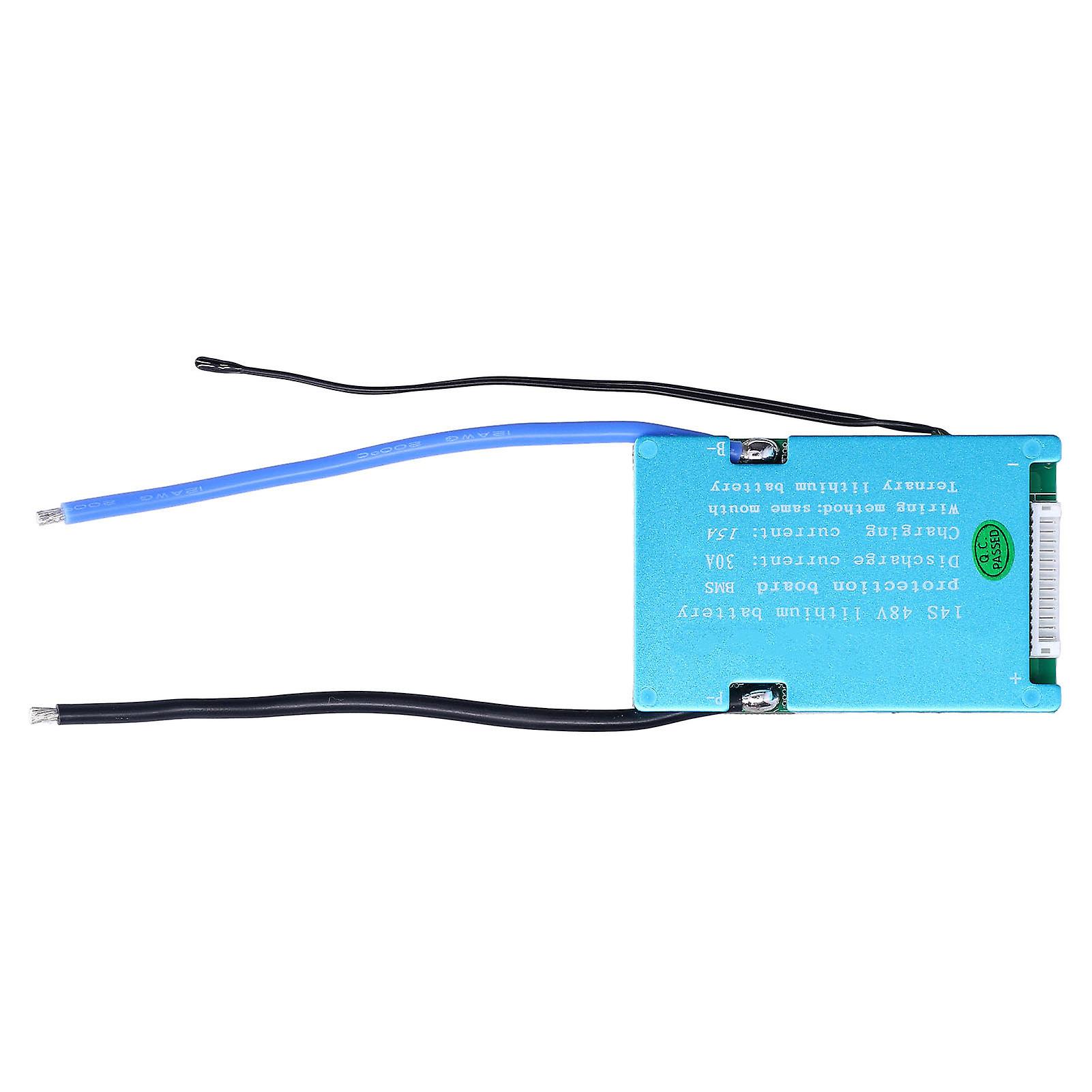 14S 48V Lithium Battery Protection Board Ternary BMS Equilibrium Module 30A 15A
