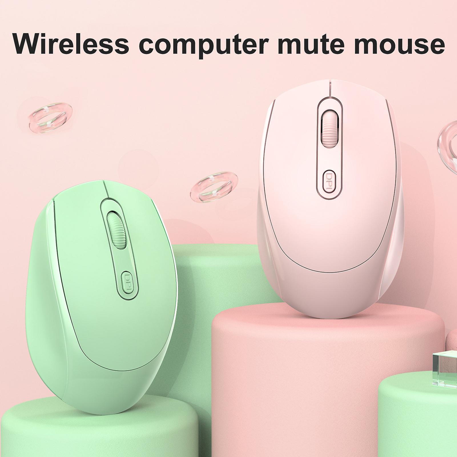 Wireless Mouse Ergonomic Rechargeable 2.4G Computer Mute Gaming Mouse for Laptop