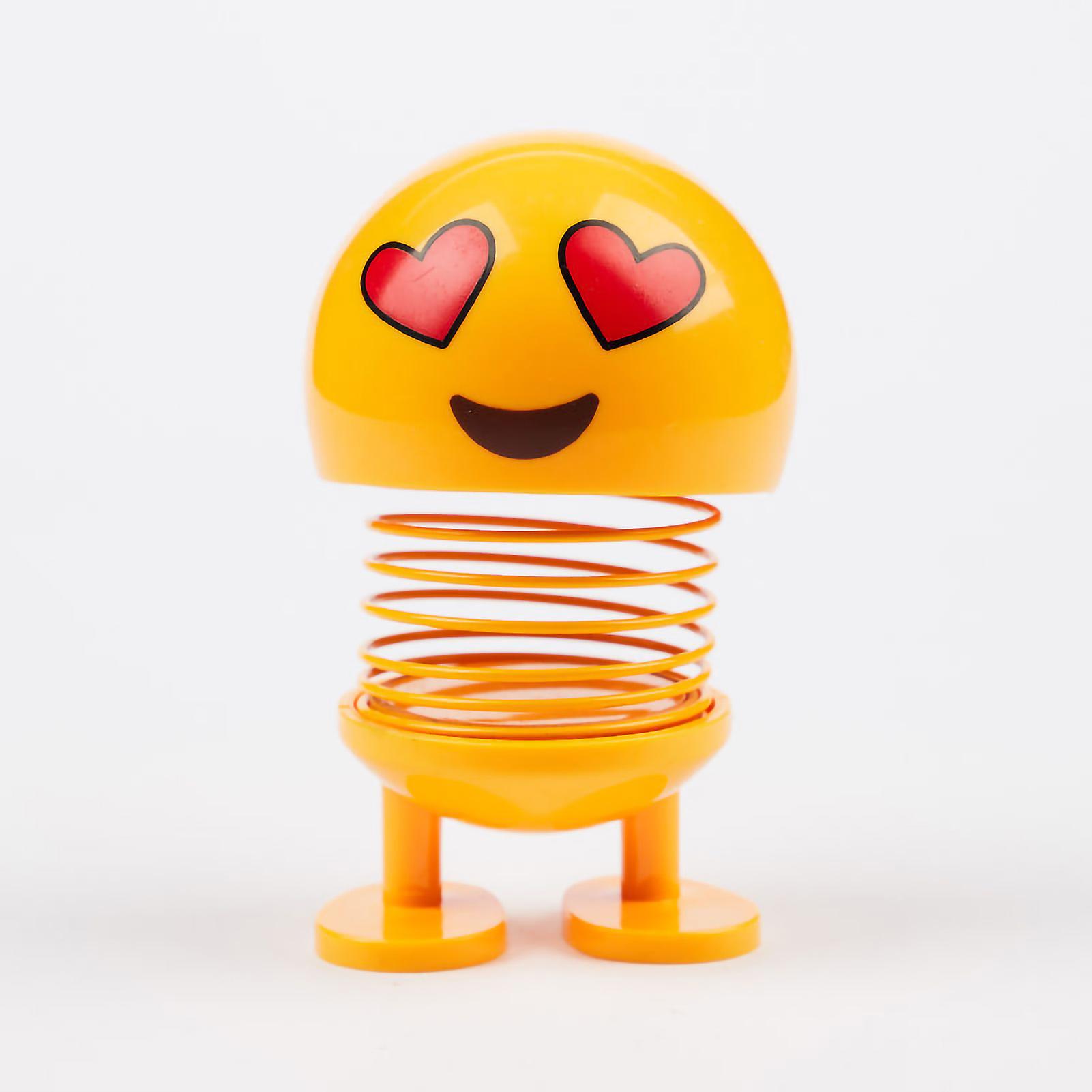 Cute Spring Bobble Head Car Emotion Doll for Dashboard Decoration No.5