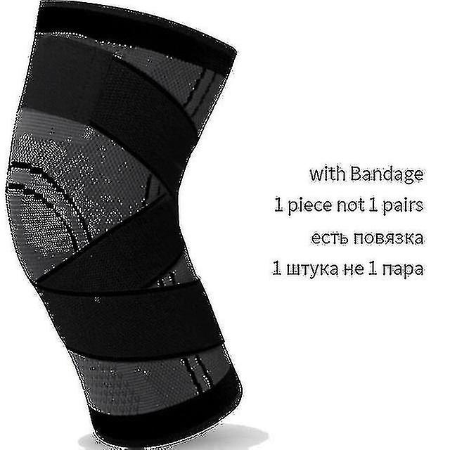 1pc スポーツニーパッドメンズ加圧ニーパッドフィットネス AR バスケットボールバレーボールニー B プロテクター B