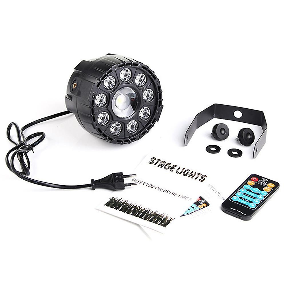 15W Rgbw 10 Led Sound-activated Remote Control Dmx Stage Strobe Light For Christmas Disco Ac90-240v