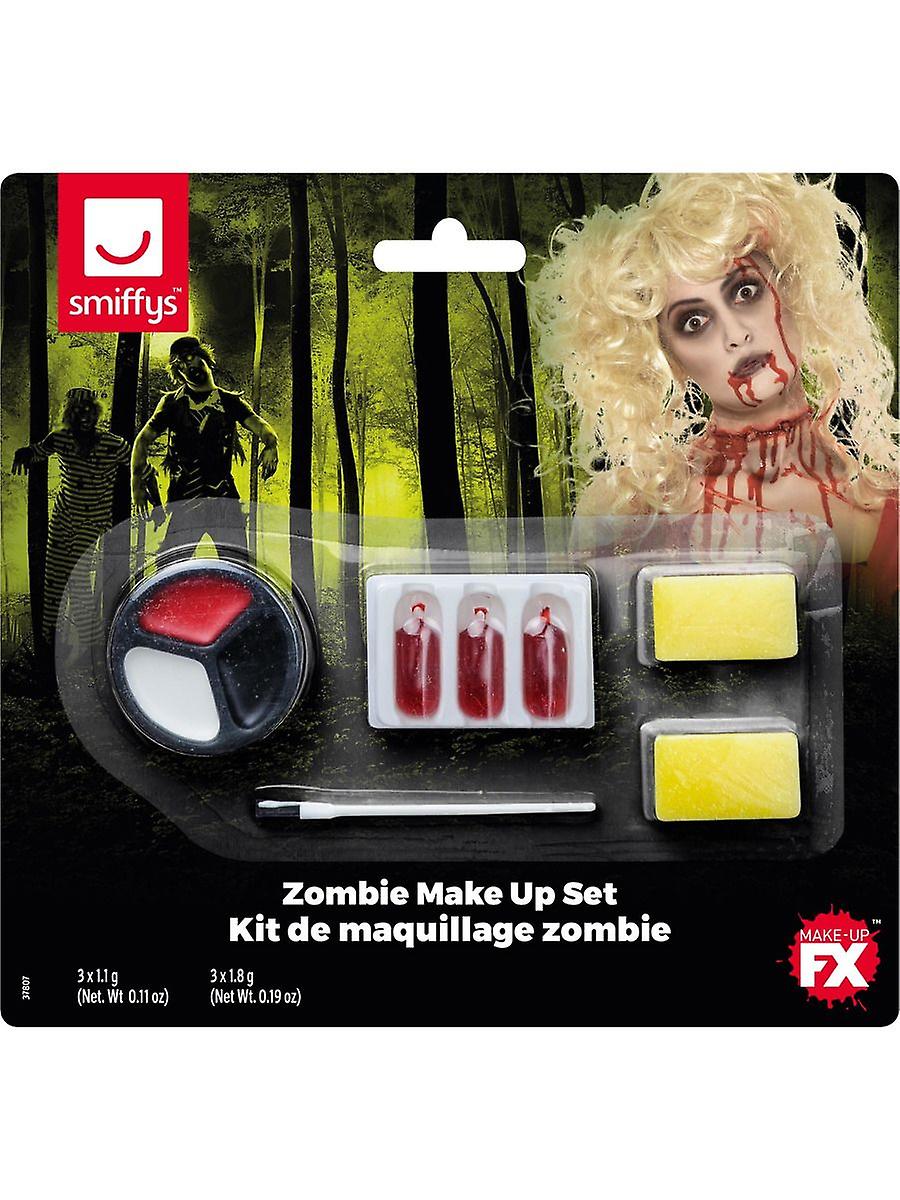 Zombie Make Up Set With Sponge 37807