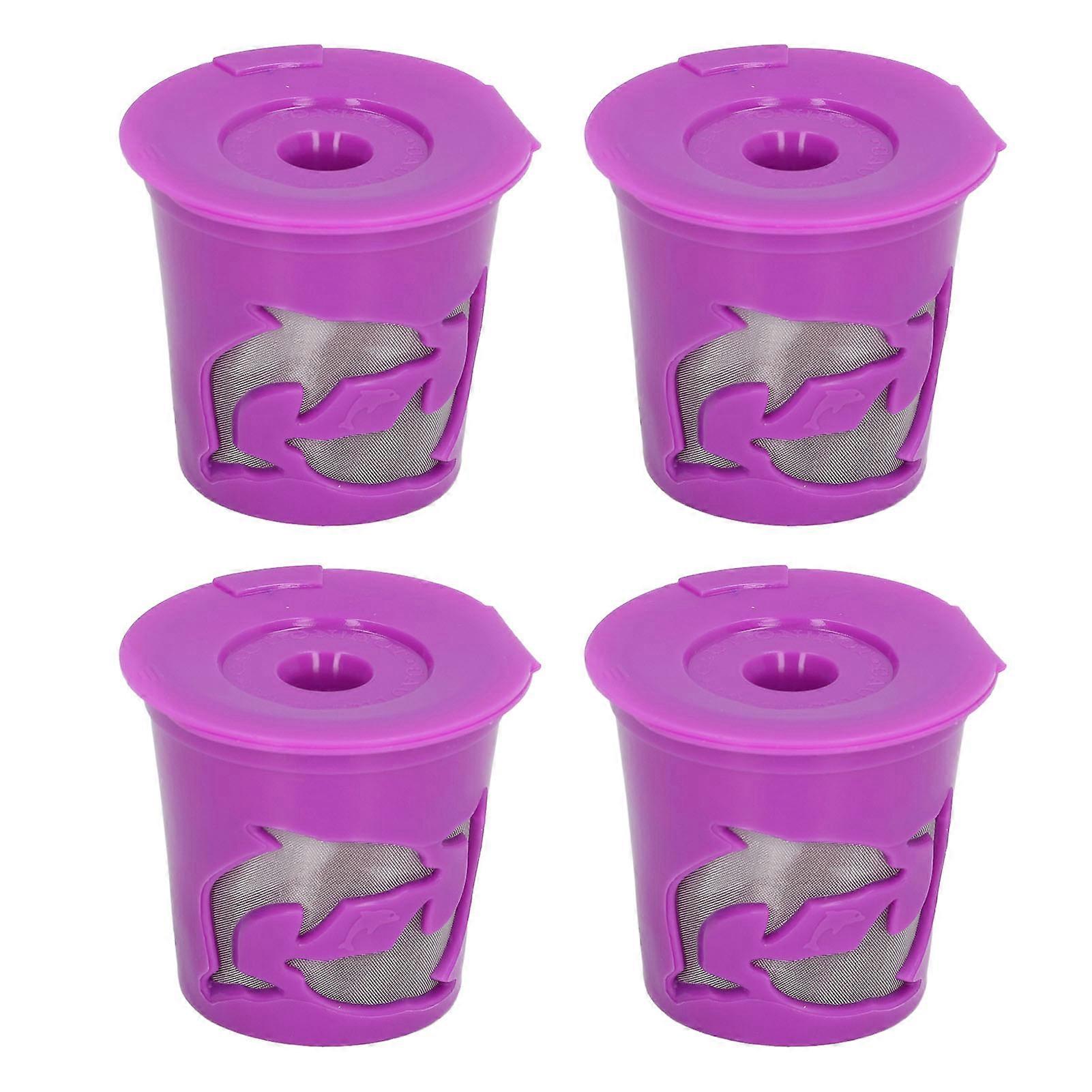 100ML 4Pcs Refillable Reusable Coffee Capsule Cup Filter for Coffee Machine Accessories