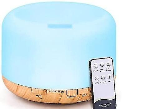 500ml Essential Oil Diffuser, Ultrasonic Aromatherapy Oil Diffuser Evaporator Humidifier, 7 LED Ligh