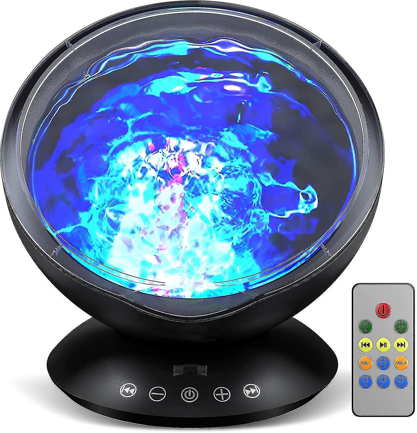 Lamps Projection Lamp 7 Modes Remote Control Led Lamp Built-in Music Player Lighting Guest Lamp Black