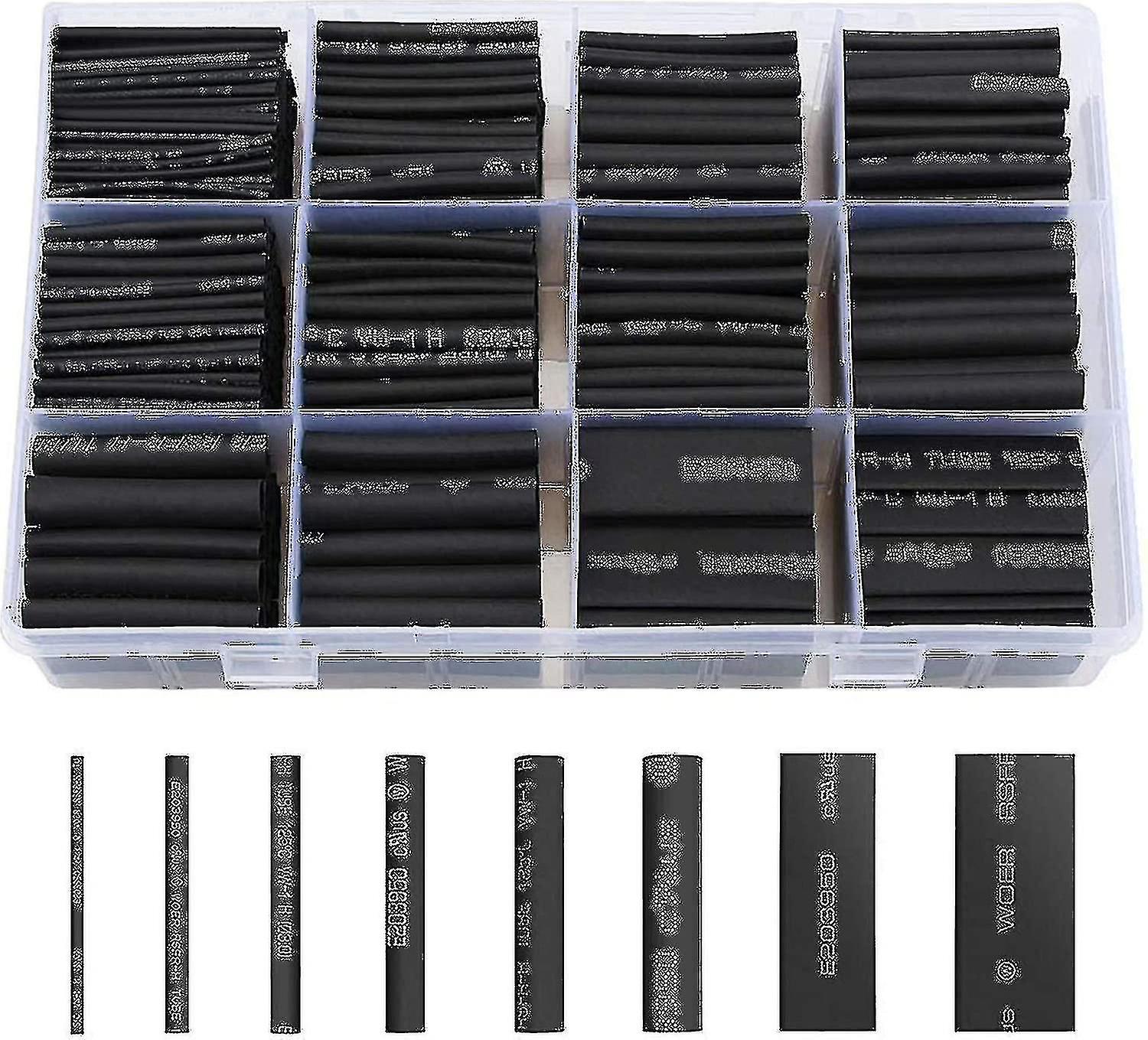 Schrumpfschlauch Schwarz Schrumpfschluche Set 650tlgLiberrway Heat Shrink Tube Wire Wrap Sortiment V
