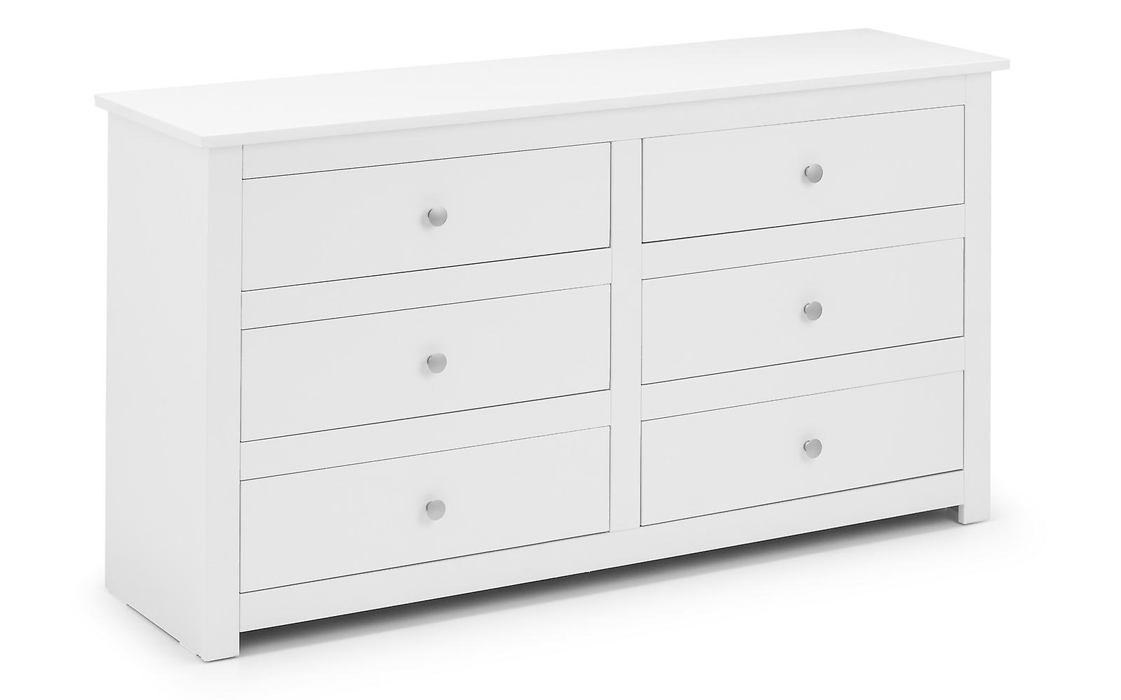 Gerard 6 Drawer Chest - Surf White