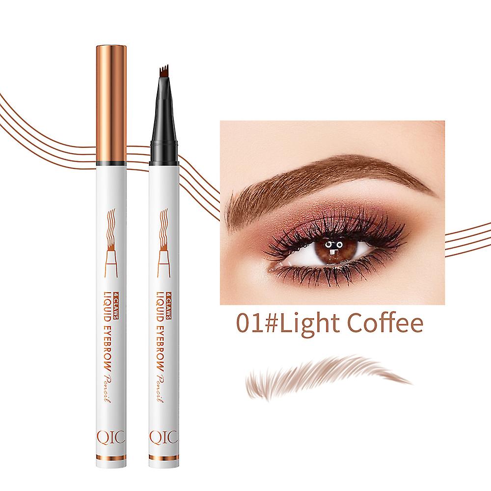 Magic Eyebrow Pencil 4 Fork Tip Eyebrow Pencil Natural Makeup Fine Stroke, Eye Makeup Long-Lasting Eyebrow Pencil