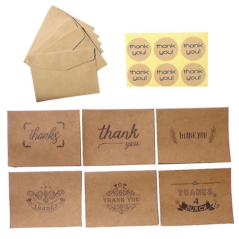 18pcs Retro Kraft Paper Card