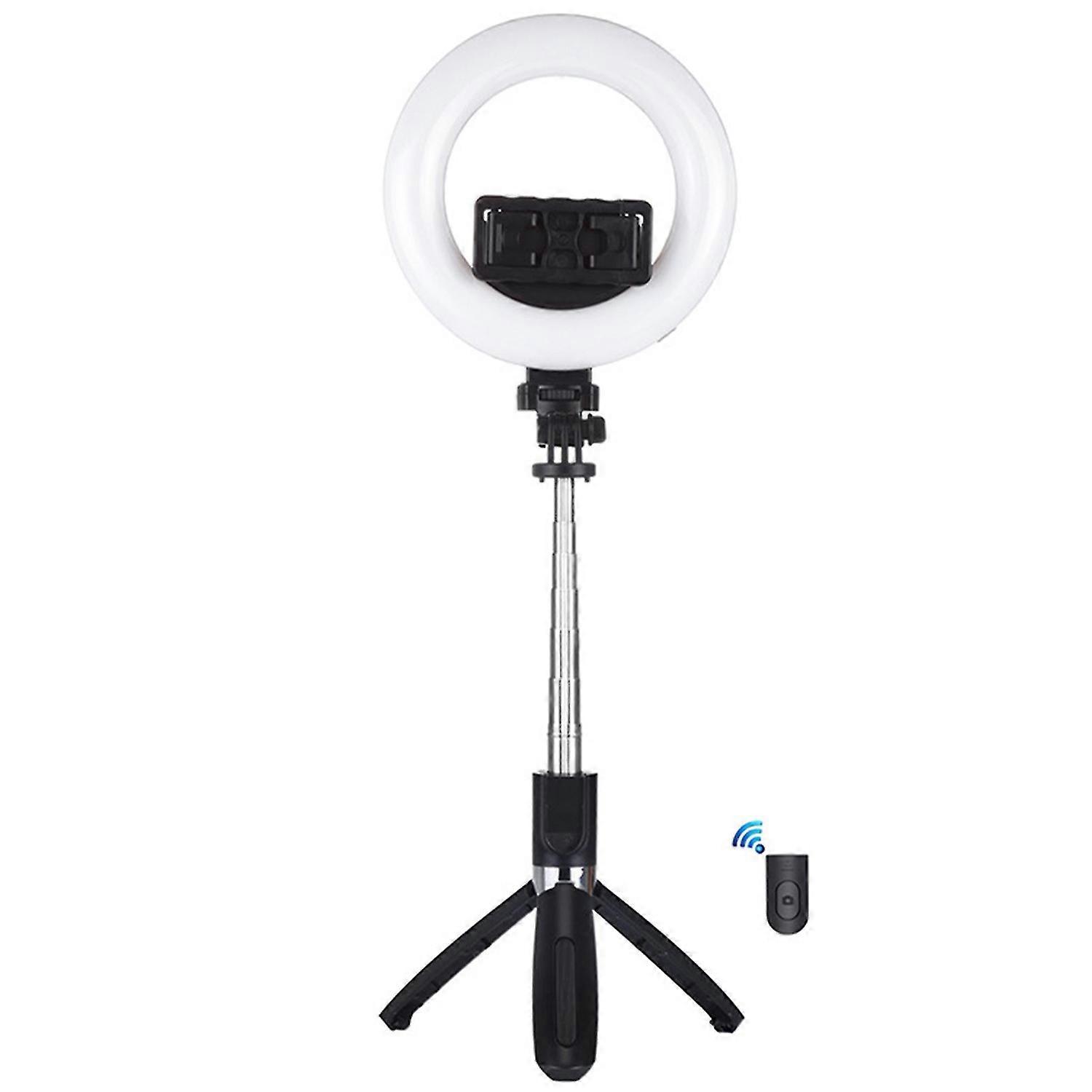 PU531B Selfie Ring Light Portable Handheld Wireless Bluetooth-compatible Selfie Stick Ring Fill Ligh
