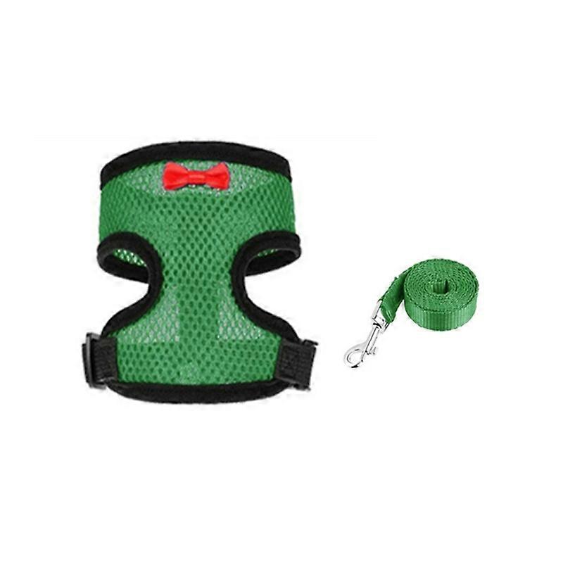 Unbrand Harnais de poulet et laisse ensemble gilet ajustable confortable pour chiot Duck Goose Vert