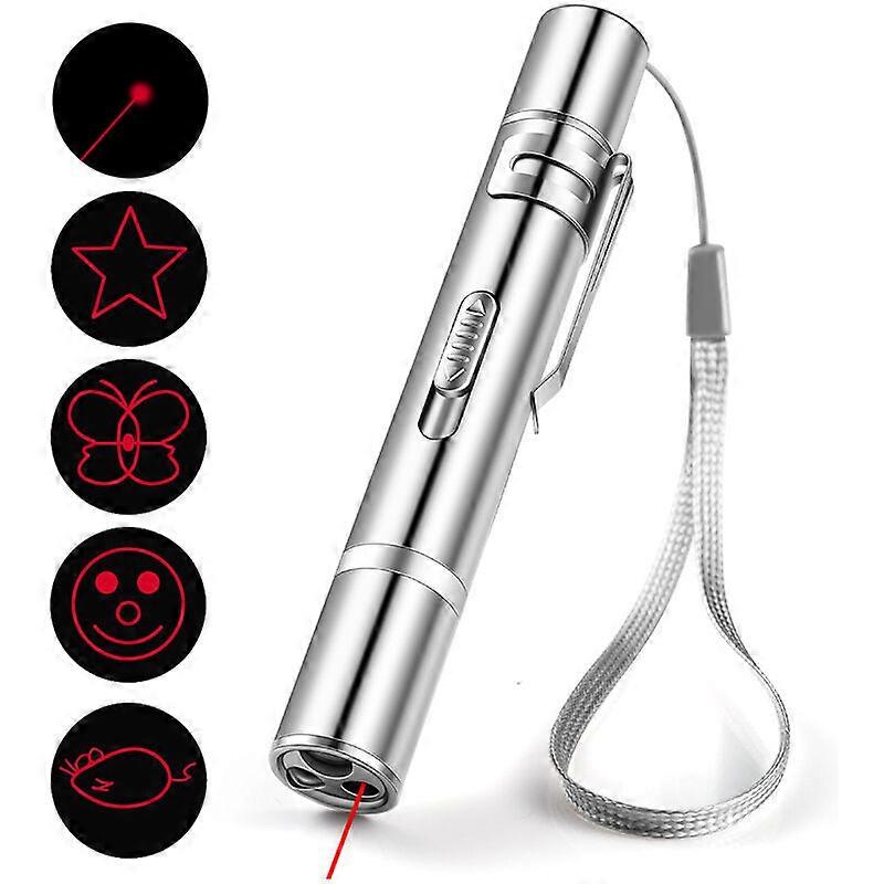 Cat Pointer Interactive Cat Toy Multi-Pattern Play Flashlight Rechargeable