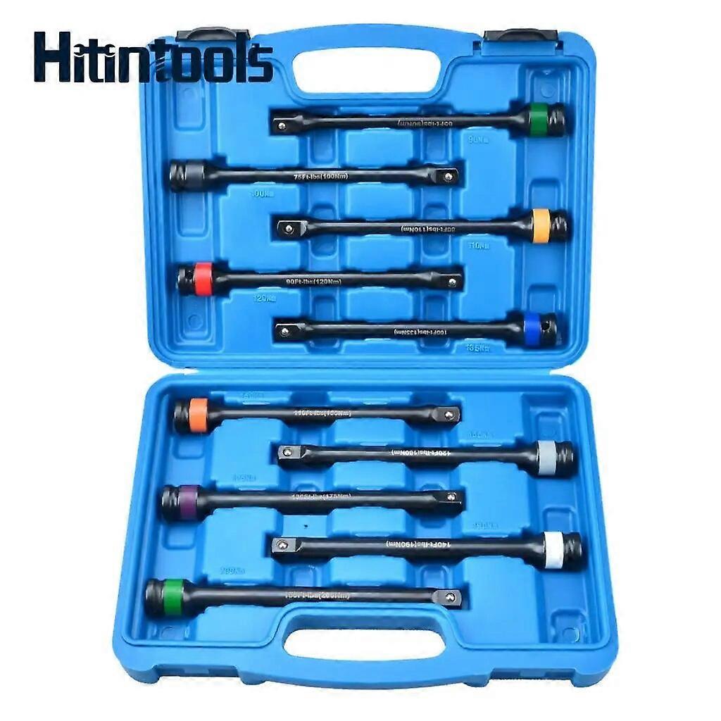 10 Piece Torque Extension Bar Set 1/2~Inch Drive Tool No.43526