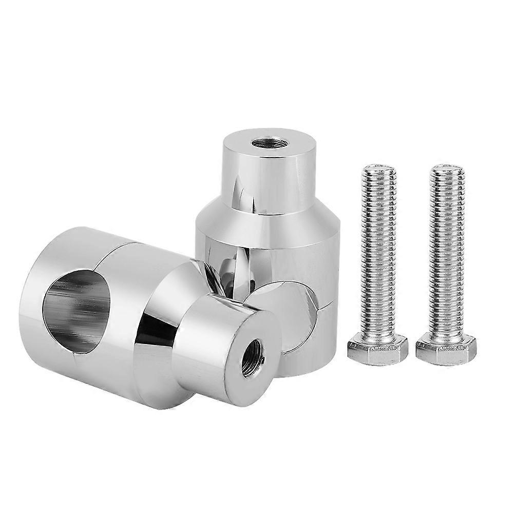 Pair 25mm Lift Handlebar Riser Aluminium Alloy for Motorcycle Modification (Electrosilvering) E2U~02