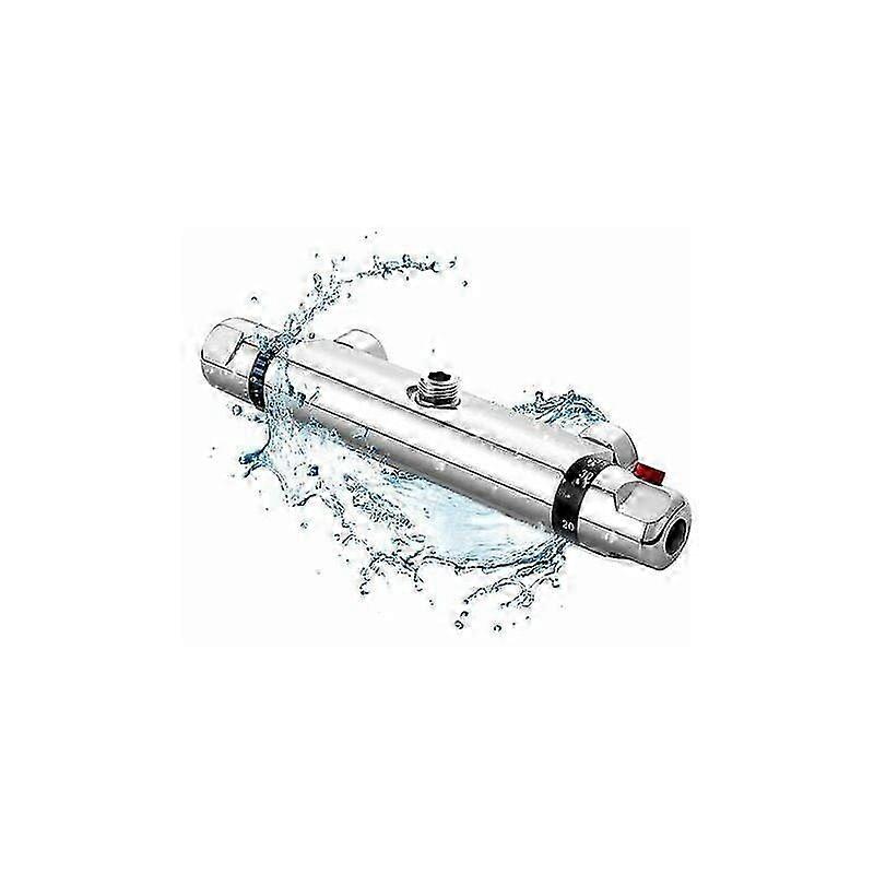 Thermostatic Shower Mixer, All-Copper Thermostatic Bathtub Faucet, Safety Protection with 38 Anti-Scald Button, Bathtub Mixer Precise Adjustment of Te