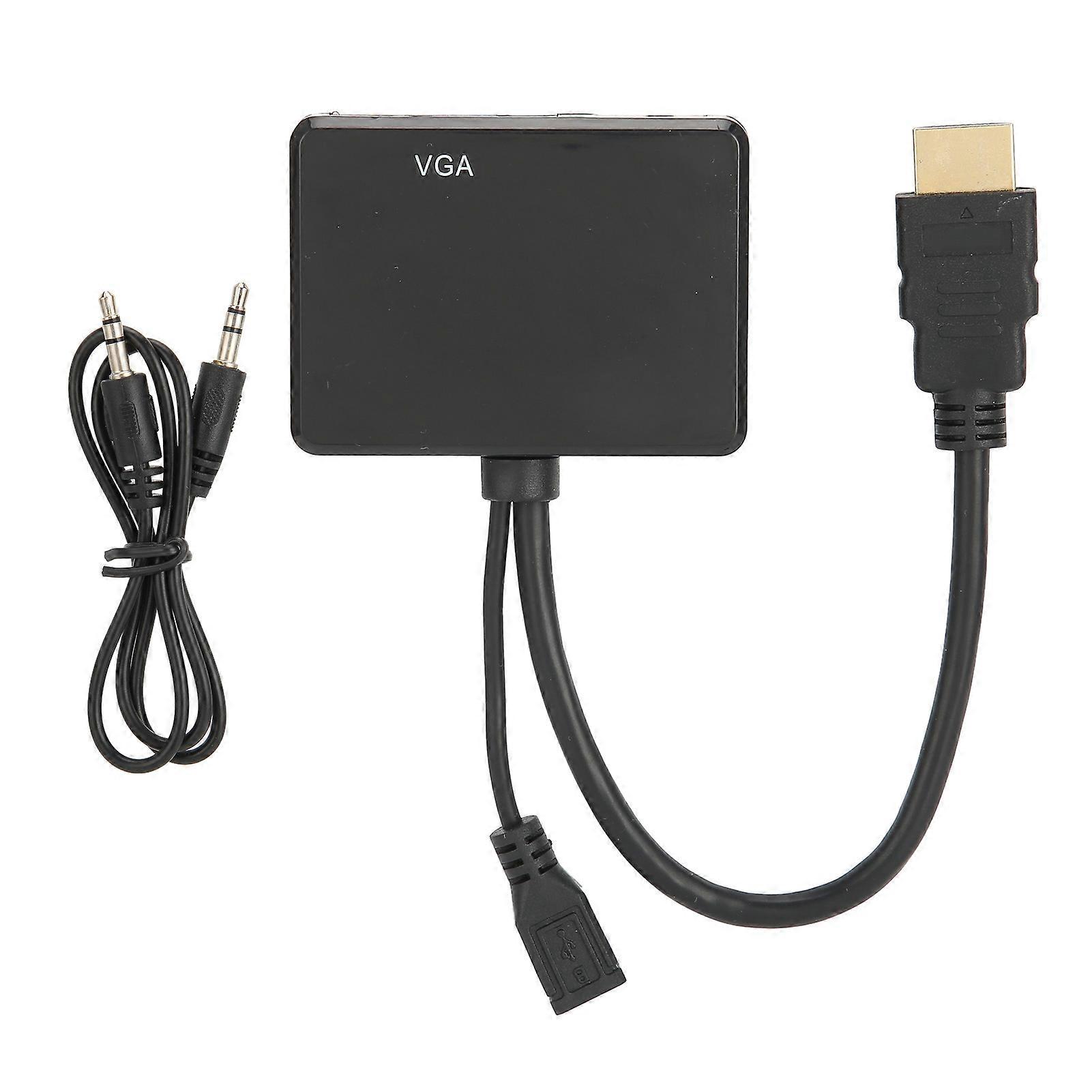 High?Definition Multimedia Interface to High?Definition Multimedia Interface?VGA ConverterBlack