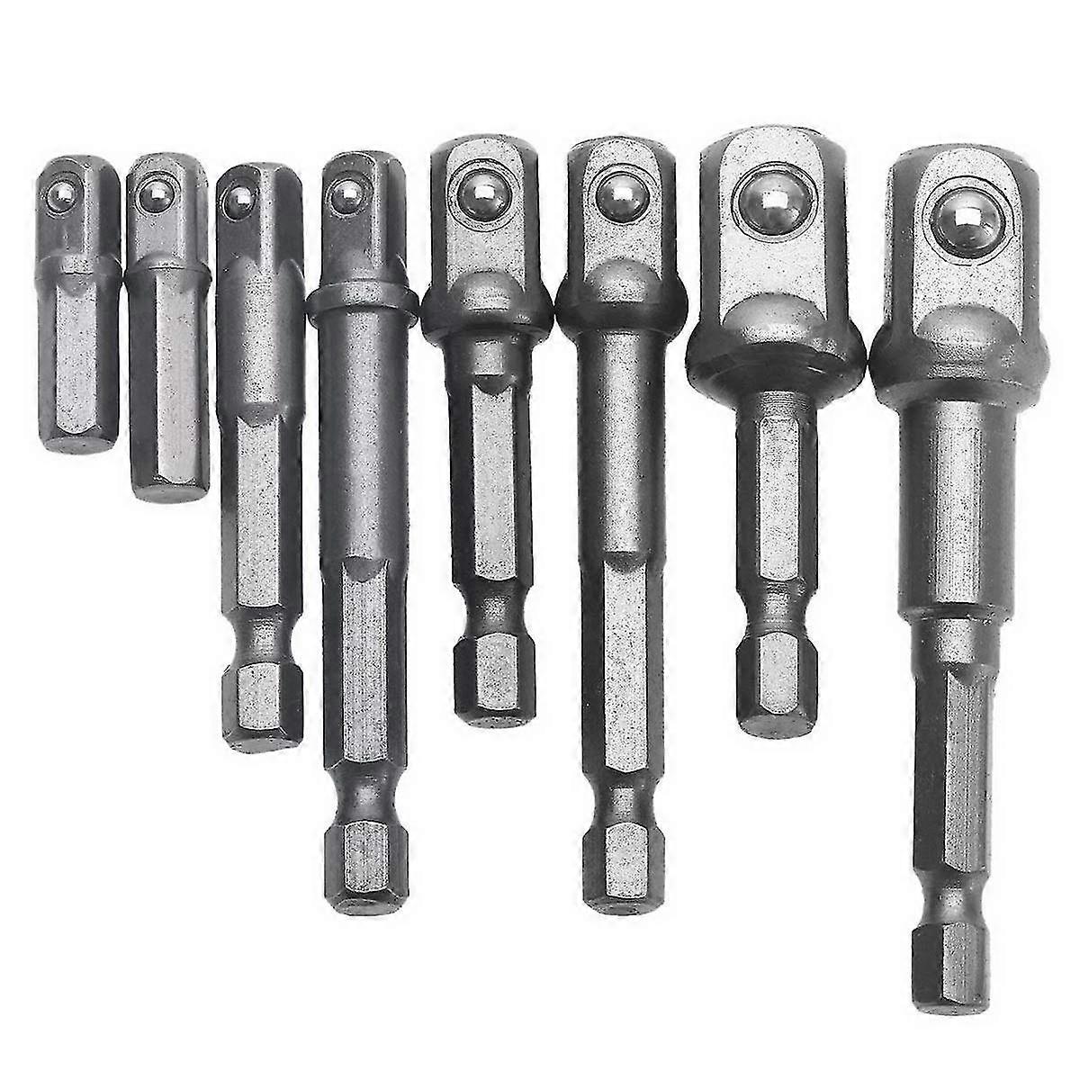 pcs 1/4" 3/8" 1/2" Magnetic Bit Holder Screwdriver Extension Adapter Hex/Square Screwdriver Assortment Conversion Lever Socket