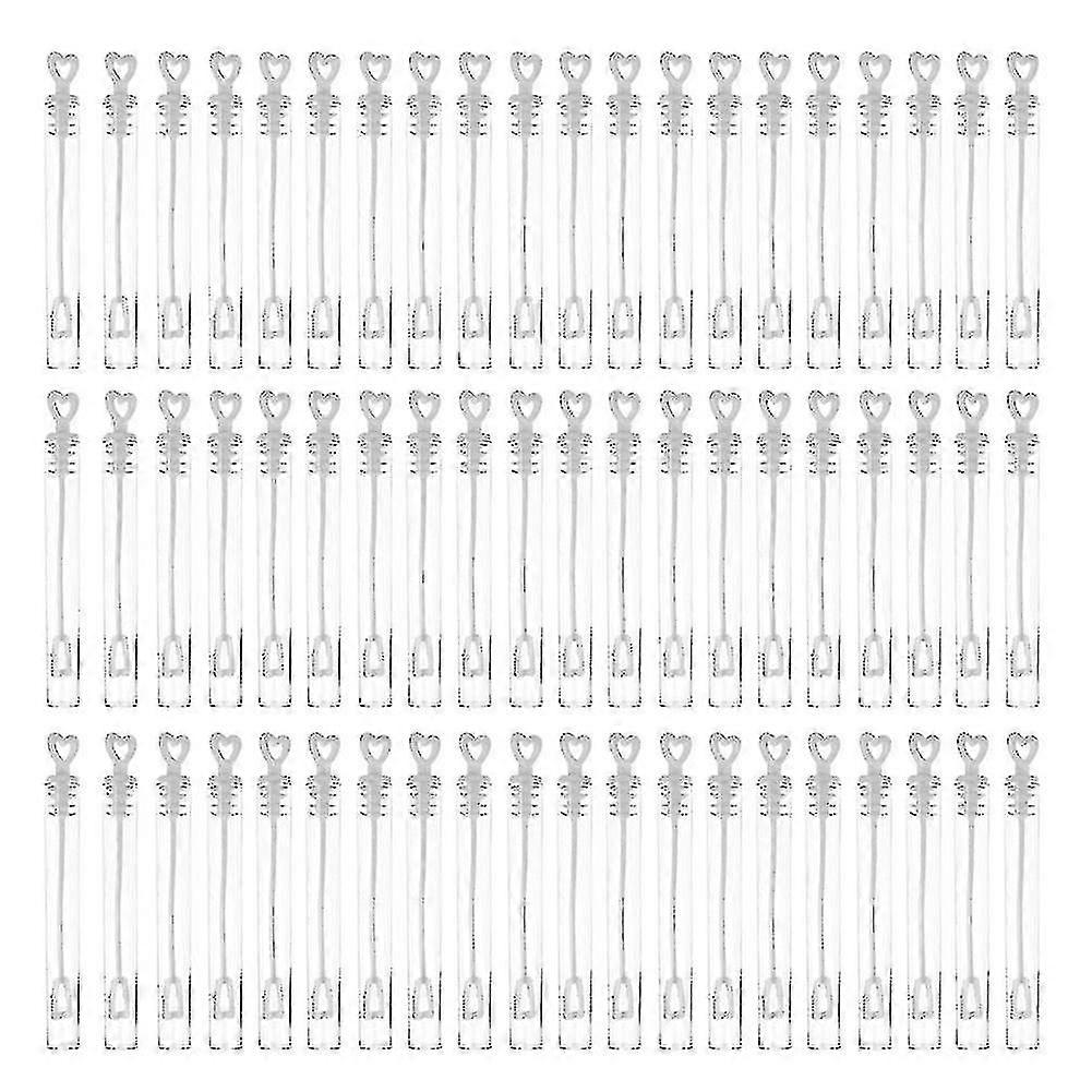 48/60/100pcs μπουκάλι σαπουνιού φυσαλίδων σωλήνων ραβδιών καρδιάς αγάπης που παίζει τη διασκεδαστική διακόσμηση γάμου παιχνιδιών παιδιών συμπαγής και μεταφέρει το βολικό κενό μπουκάλι Tw