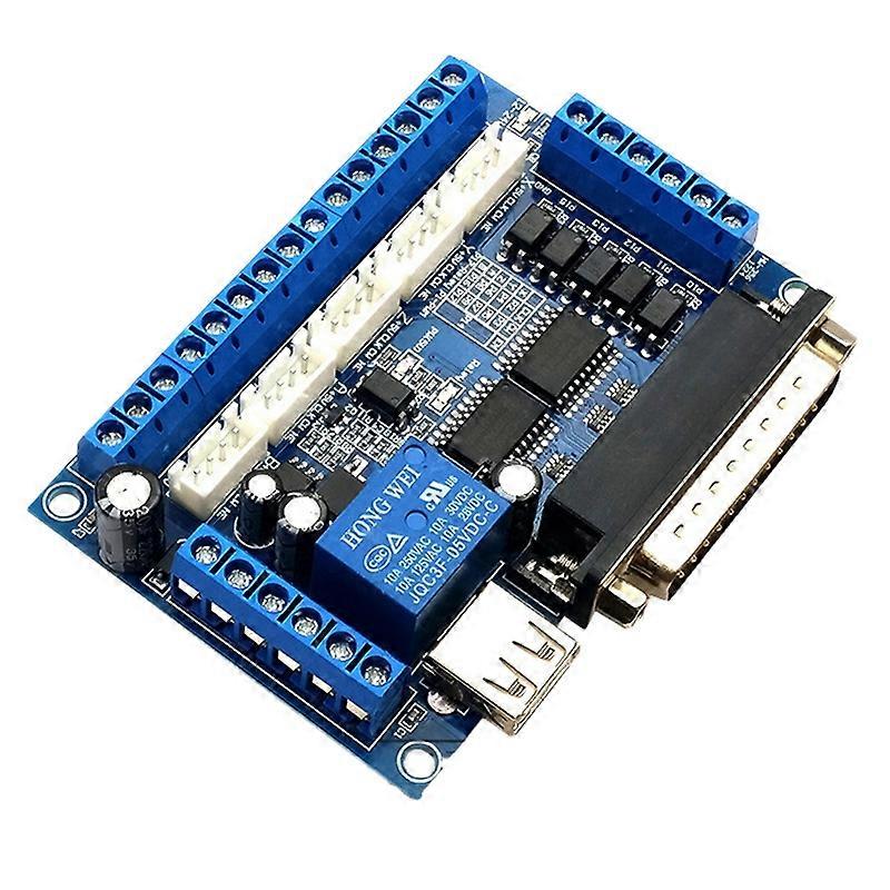Driver Board Engraving Machine 5 Axis CNC Breakout Board with Optical Coupler for Stepper Motor Dri