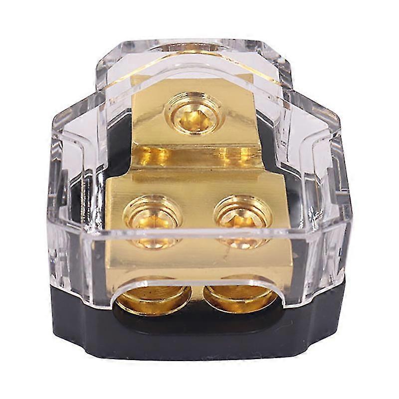 カーオーディオアンプパワーディストリビューションブロック1 in 2アウトウェイパワーアースディストリビューターブロックカーアンプ