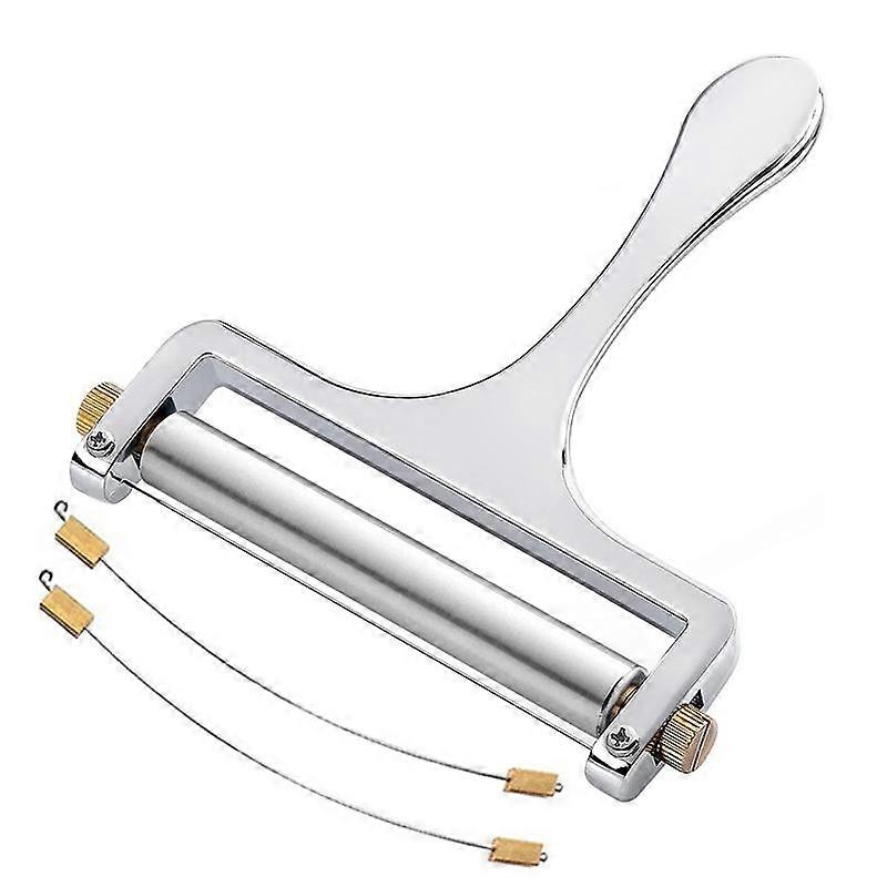 Heavy Duty Stainless Steel Cheese Slicers Premium Adjustable Thickness Cheese Slicer 2 Extra Wires
