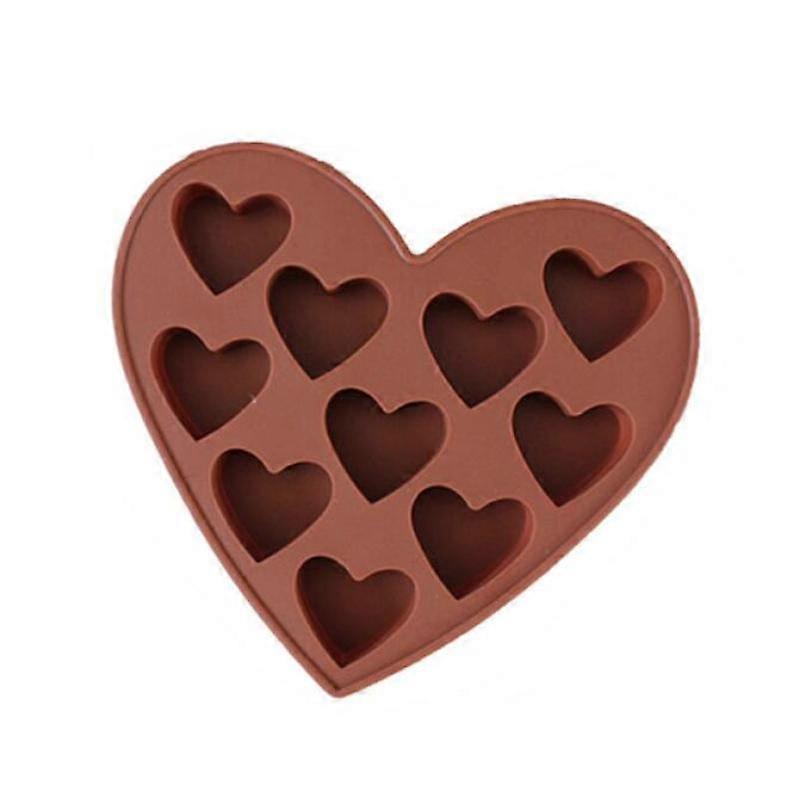 Pralinenform Herz, 10 Lcher