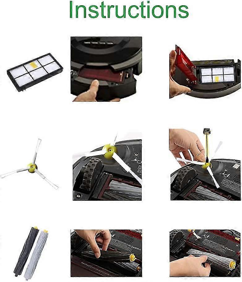 Kit Parts Accessories Compatible With Roomba Serie 800 805 850 860
