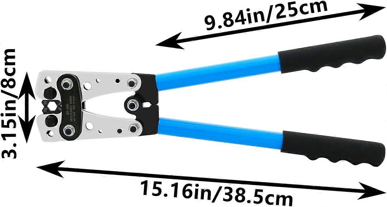 Crimpatrice Idraulica Per Cavi Batteria, Alette In Rame Da 8 A 1/0 AWG, Modello IWS-50BN Kit