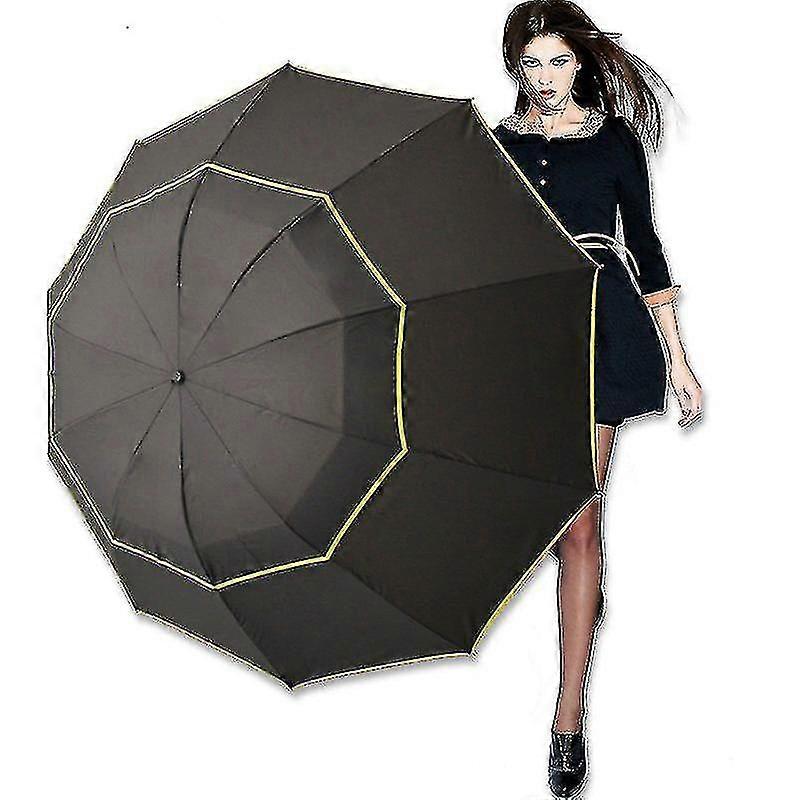 Windproof Large Umbrella, Sun Outdoor Umbrella 130cm Large