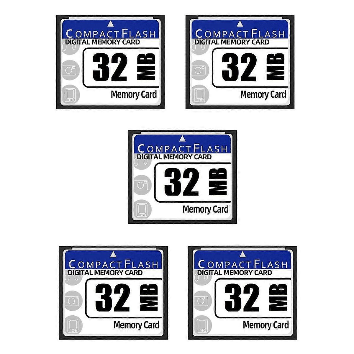 5X 32MB Compact Flash Memory Card for Camera, Advertising Machine, Industrial Computer Card