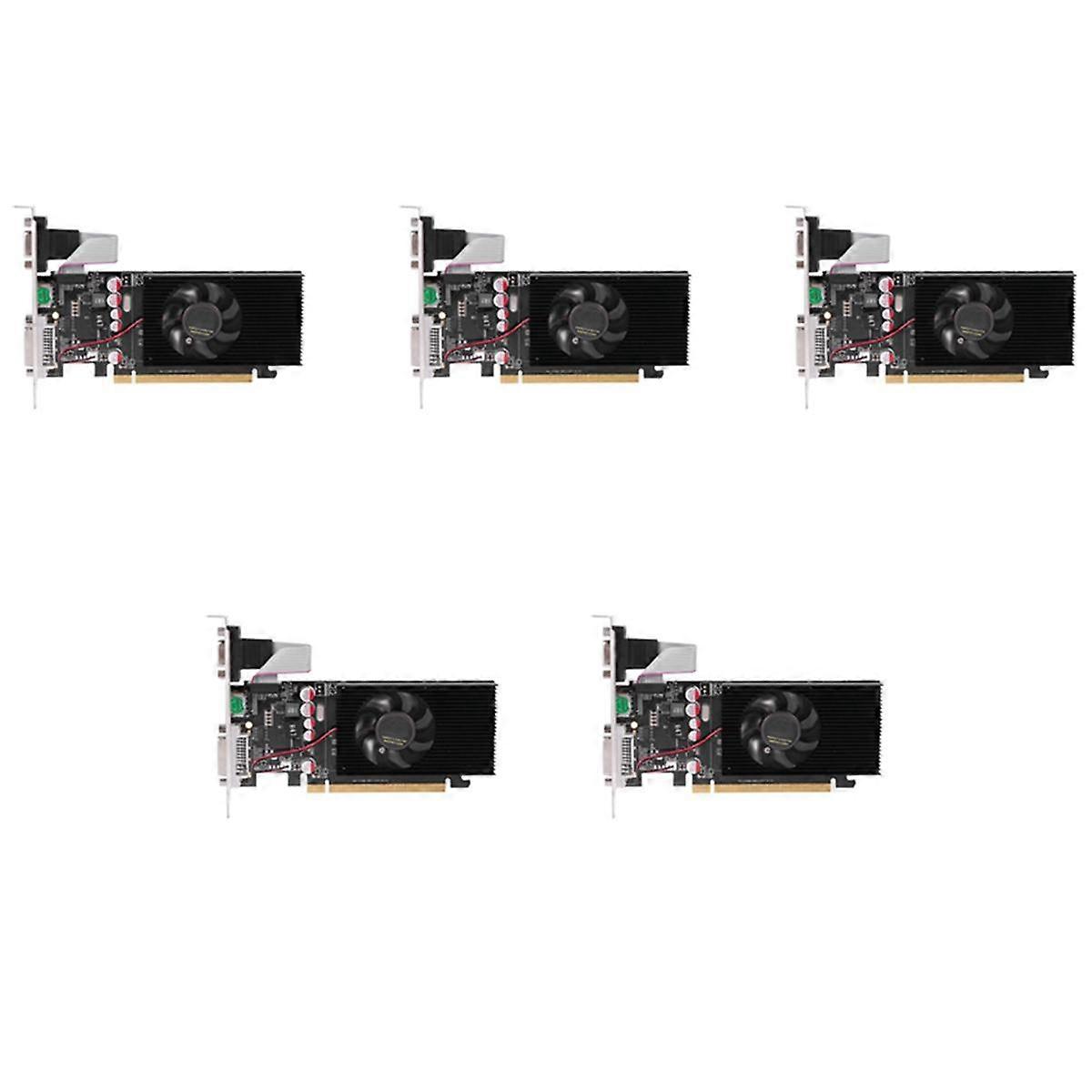 5X GT210 1 Go Cartes Graphiques 64 bits Carte Vidéo pour GPU Jeux PC DVI-I -Compatible VGA Utilisé Dual-Scree