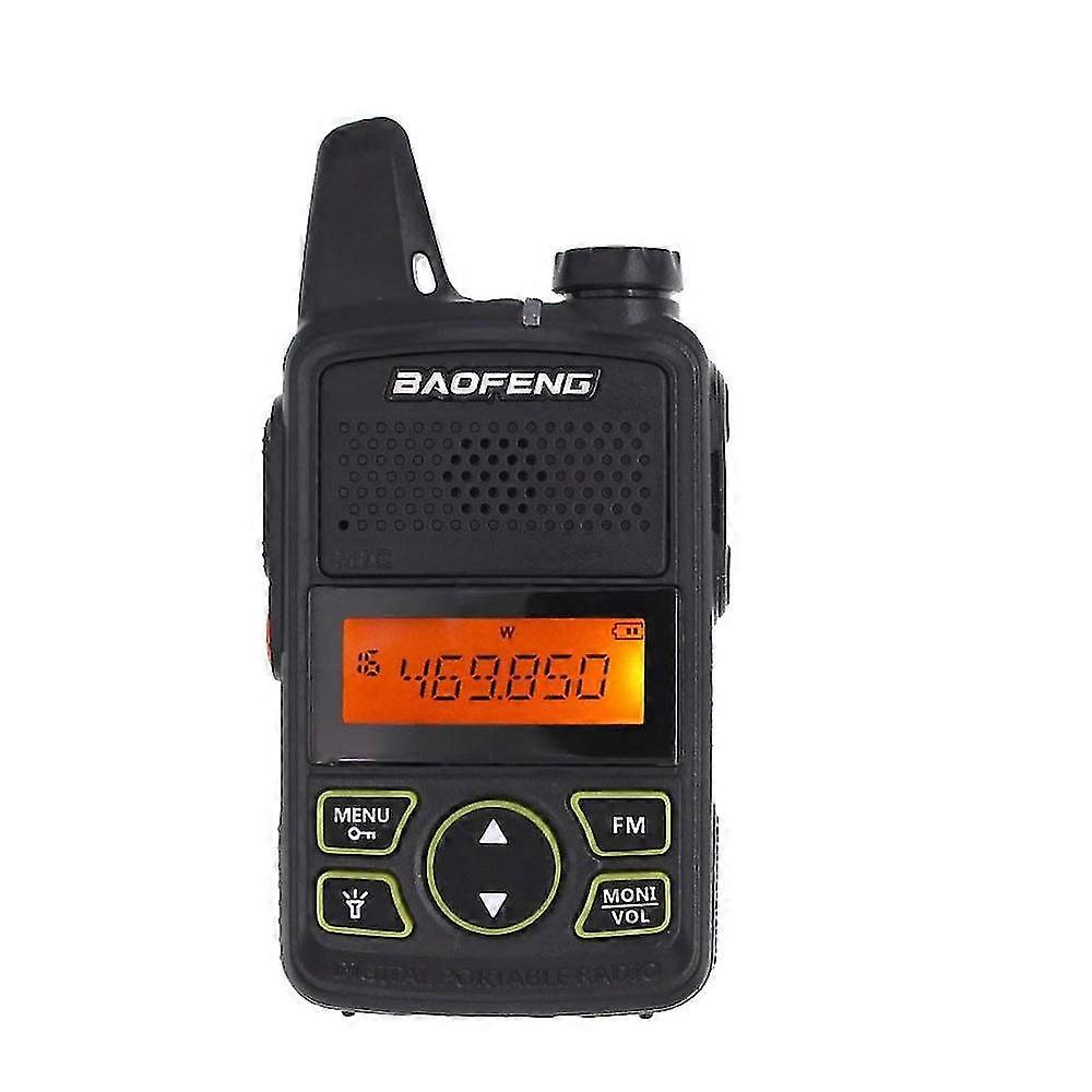 Mini handheld two way radio uhf 400-470mhz 20ch fm walkie talkie with earpiece or + usb cable