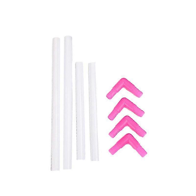 8pcs portable embroidery frame cross stitch frame durable pvc hand held embroidery rack (25x35cm random color)