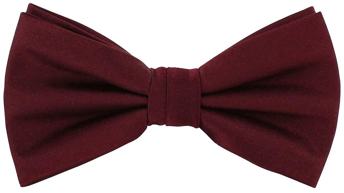 Eingewandt London Plain Seide Fliege - Wein
