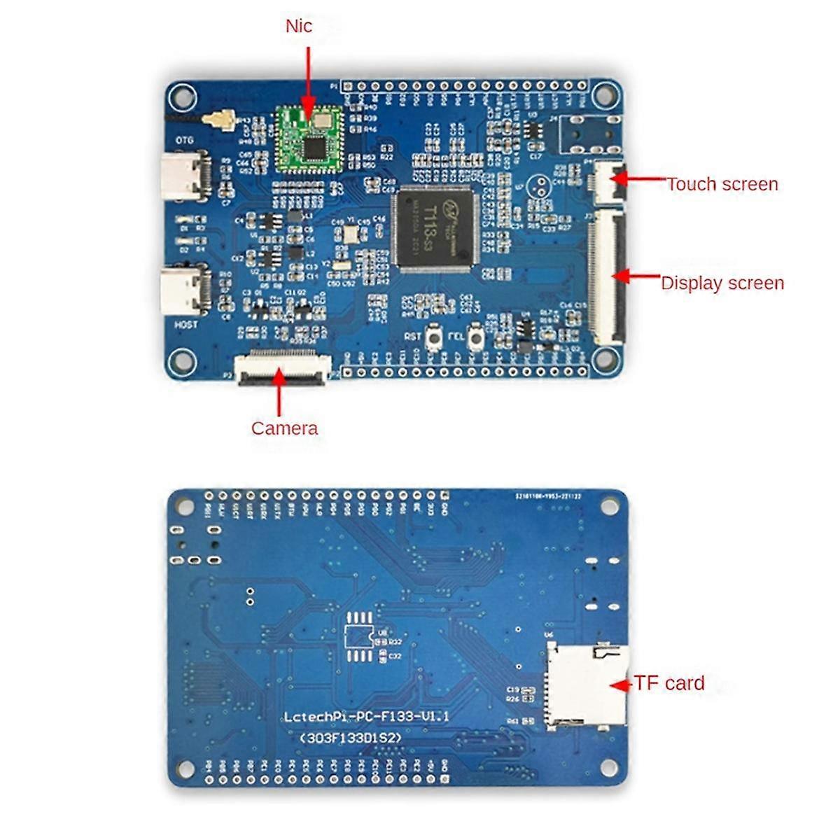 Wifi Display Arm -A7 Allwinner F133 Multifunctional Portable Convenient Development Board Module,A
