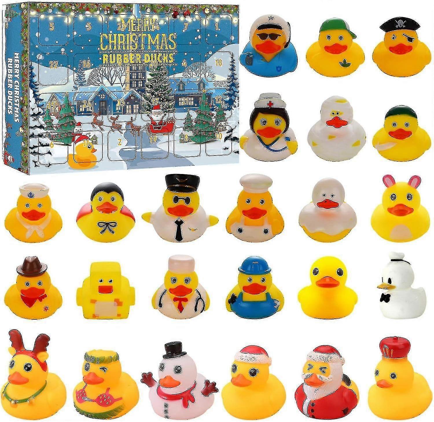 Rubber Duck Advent Calendar 2024. Advent Calendar 2024 Kids. Advent Calendar Duck Bath Toy Set. Advent Calendar With 15 Rubber Ducks. Advent Calendar