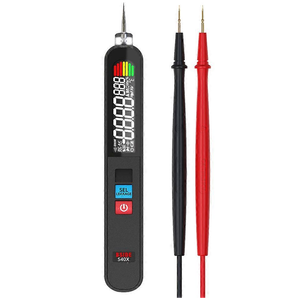 2in1 Handheld Multimeter Electrical Test Pen Digital 6000 Counts Multimeter Leakage Test Pen Digital Color LCD Display Professional Voltage Current Ca