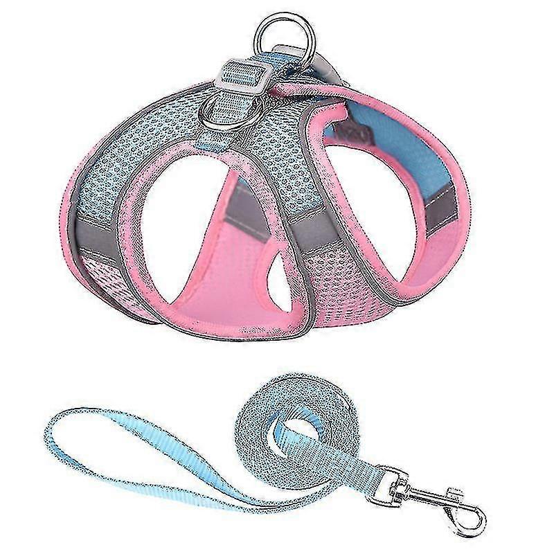 Soft Mesh Dog Harness And Leash Set For Walking, For Small Dogs And House Cats