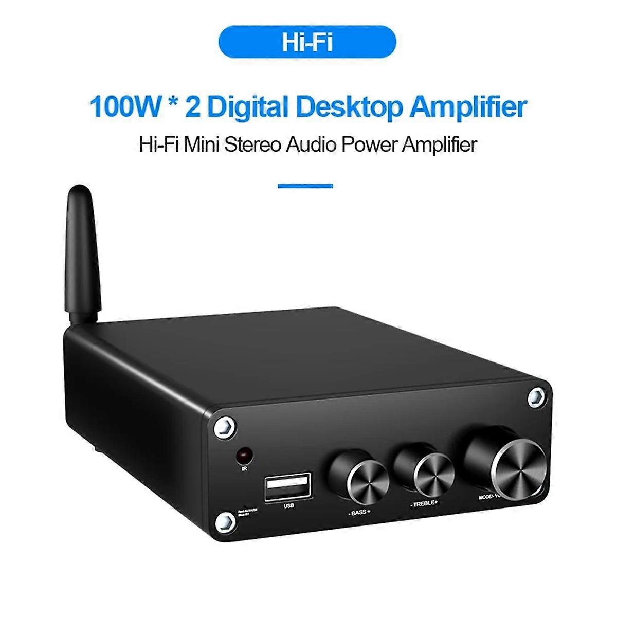 1X(TPA3116 BLUETOOTH 5.3 Digital Amplifier HiFi Stereo Amplifier