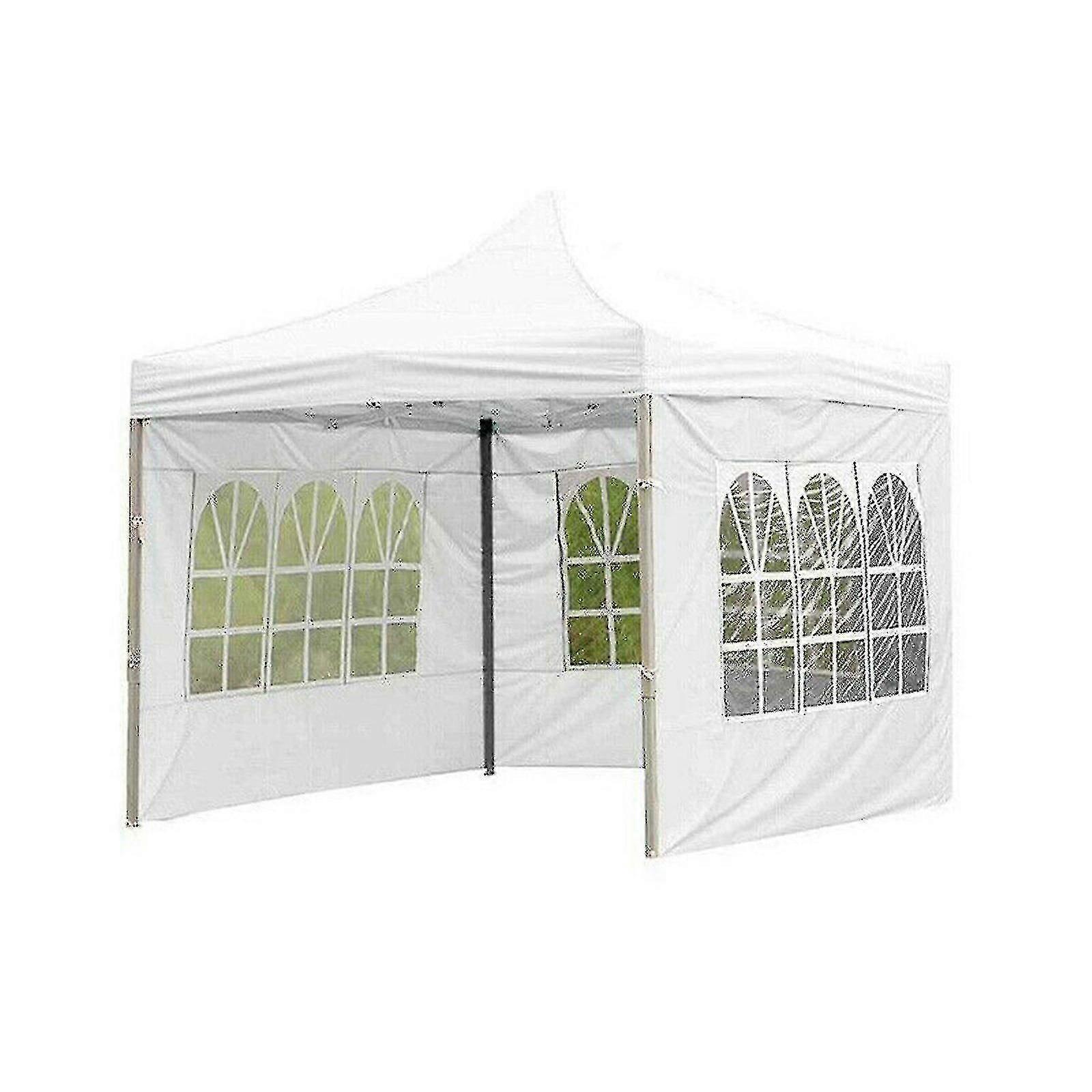 Jardín Oxford Gazebo Marquee Party Tent plegable impermeable al aire libre Envolvente tela Tamaño de la tienda: blanco