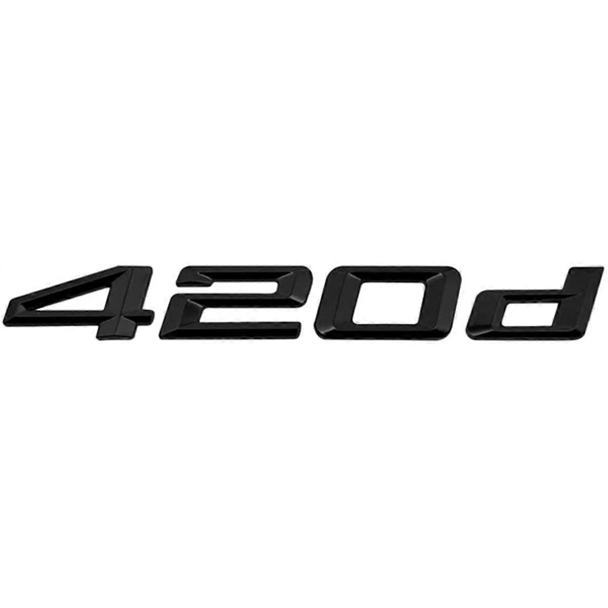 3D Black 420D Lettering Rear Boot Lid Trunk Badge Emblem for 4 Series F32, F33, F36, G22, G23, G26