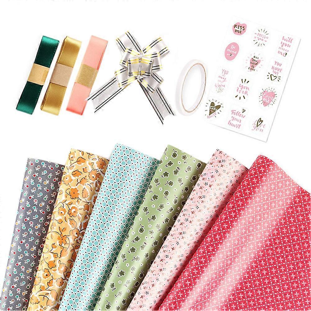 Wrapping Paper Sheets,Birthday Wrapping Paper Included 6 Pcs ,Ribbon Present