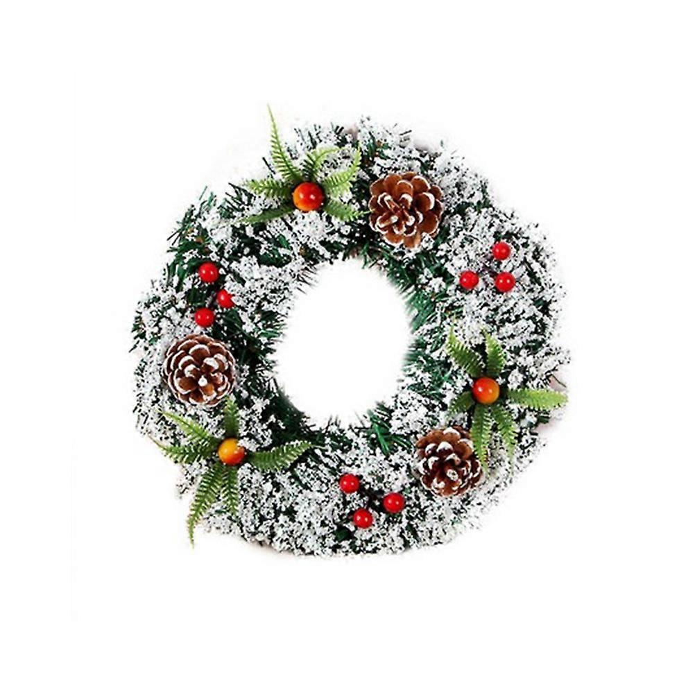 20cm / 30cm / 40cm人工クリスマスリースクリスマスガーランドあなたの正面玄関の結婚式YEMAA