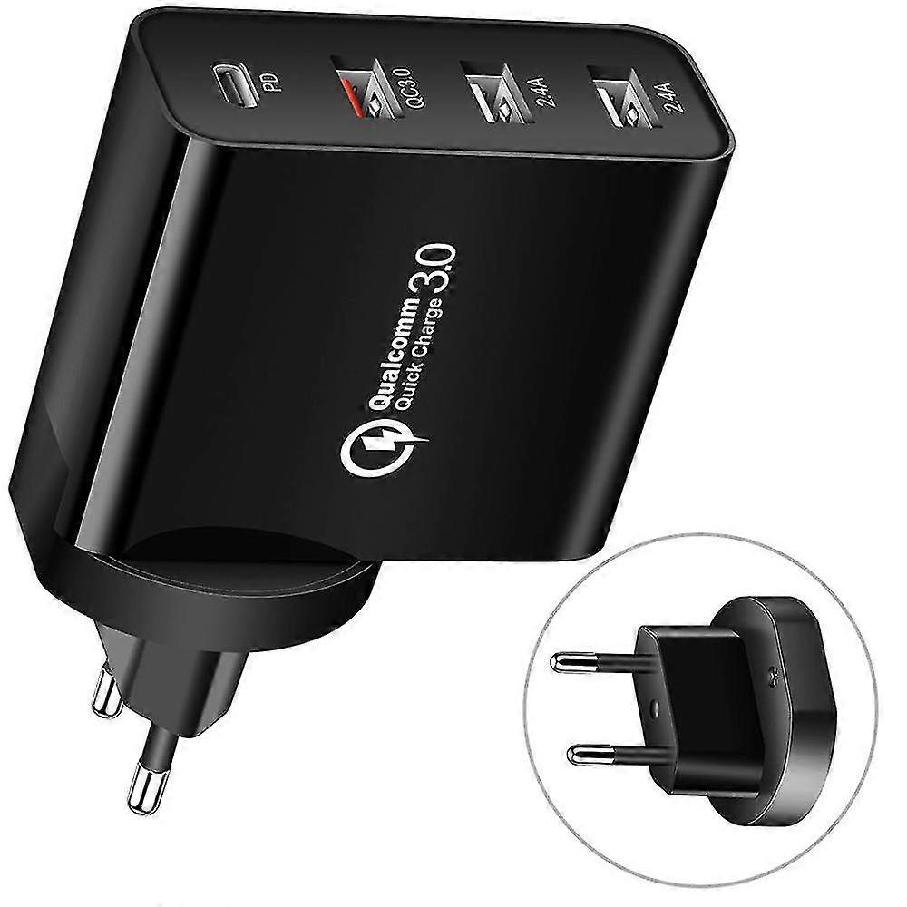 Fast -loading Pd 48w Wall Adapter Black