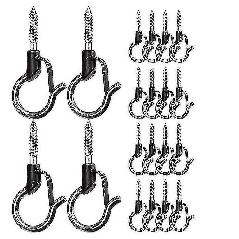 Compatible With20pcs Q Hanger Hooks Heavy Duty Wall Ceiling Hooks With Safety Buckle